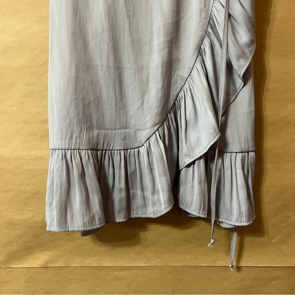 Free People | NWT All My Love Shine Wrap Slip Mini Dress Smokey Lilac Size XS - Picture 8 of 12